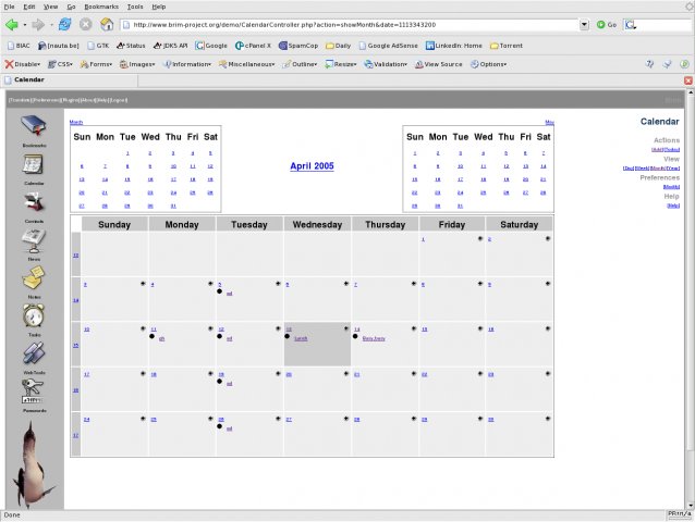 Brim project hosting screenshot