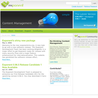 Exponent hosting screenshot